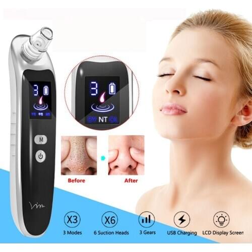 NEW Electric Blackhead Remover Vacuum Face Cleaner Skin Care Products Blackhead Acne Cleansing Suction Machine Beauty Tools