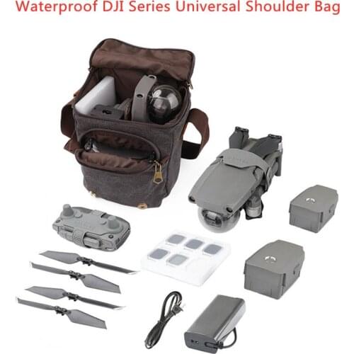 DJI Mavic Mini 2/Pro/Mavic 2 Backpack Canvas Tote Bag Waterproof All-round Storage Universal for DJI AIR 2S/Mini Se Accessories