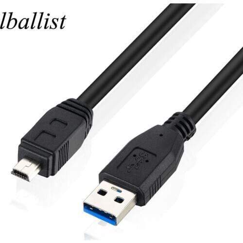 Lballist USB 3.0 Type A Male to Mini 10Pin USB3.0 Data Cable Dual Shielded 1m 1.5m