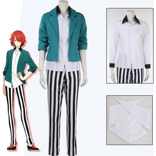Anime Bishounen Tanteidan Fukuroi Michiru Uniform Coat Shirt Pants Pretty Boy Detective Club Cosplay Costume Halloween Party