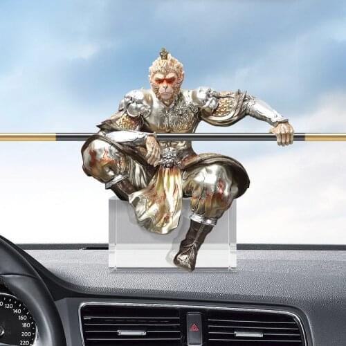 Monkey King Creative Car Decoration Qi Tian Dasheng Relief Car Interior Decoration Personalized Decoration Gifts for Boys