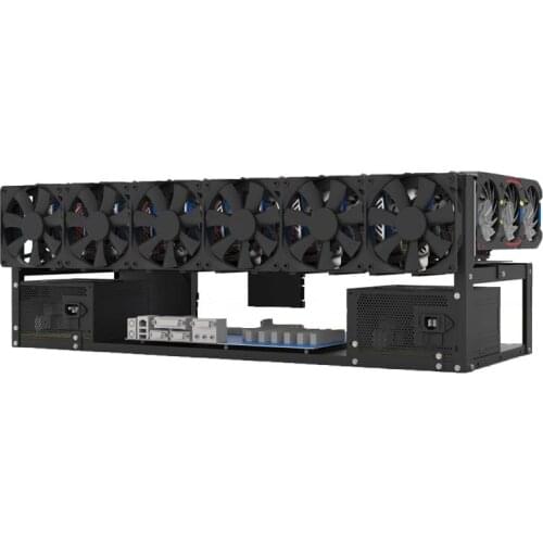 6 Cards 8 Cards 12 Cards Graphics Card Fixing Bracket Open Dual Power Supply GPU Graphics Card Cooling Frame Fixing Frame