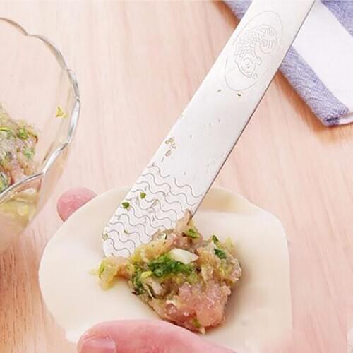 Japan Style Fish Stainless Steel Stuffing Spoon Kitchen Gadgets DIY Tools Household Dumpling Fillings Spoon