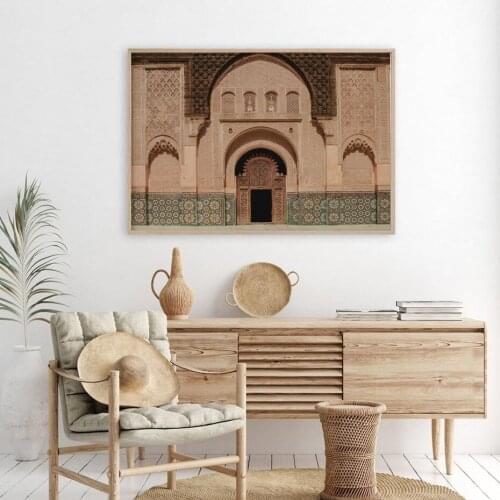 Marrakech Bohemian Moroccan Door Wall Art Prints Decor Canvas Painting Boho Poster Print Pictures for Living Room Home Decor