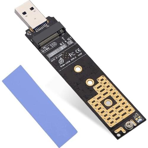 Upgraded RTL9210 Chip M-Key M.2 NGFF NVME to USB 3.1 Card Reader 10Gbps M.2 NVME to USB Adapter