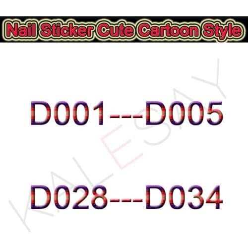 Cartoon Mouse Nail Stickers Decoration for Manicure Adhesive Decals Princess Dog Nail Toe Art Decal for Design Black White Buuny