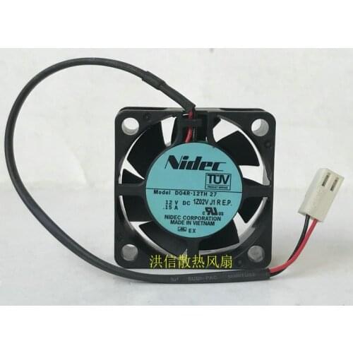 Brand new Nidec 4015 d04r-12th DC12V 0.15A 2-wire 40 * 15mm cooling fan