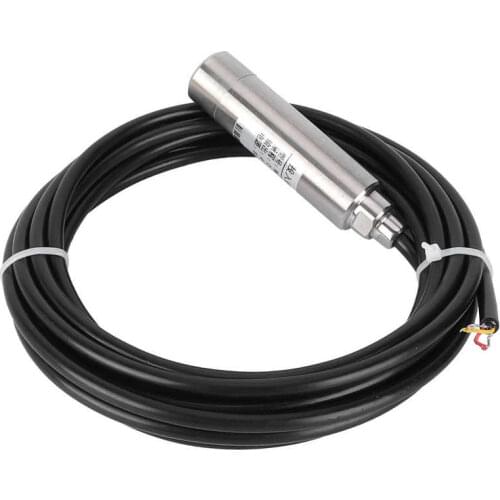 DC 24V Liquid Level Transmitter Pressure Sensor Throw In Type 0-5 Meters Range Depth Water Pressure Transmitter For Water Pump