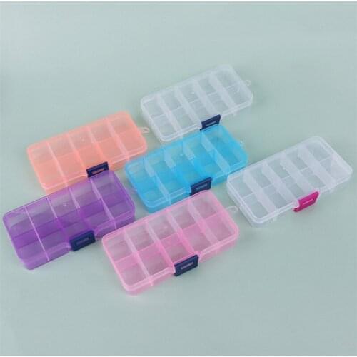Plastic Box Container Screw Case Jewelry Earring Display Practical Plastic Organizer Beads Storage Box