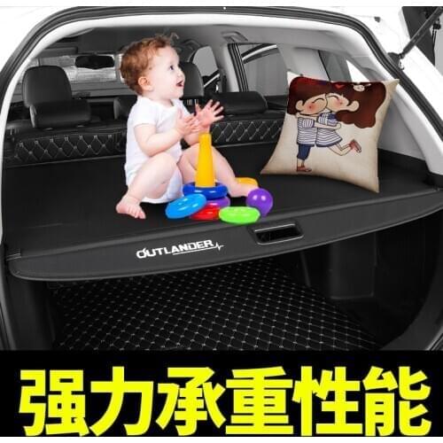 Rear Parcel Shelf Car styling FOR Mitsubishi Outlander Trunk Cover Material Curtain Rear Curtain Retractable Spacer Rear Racks