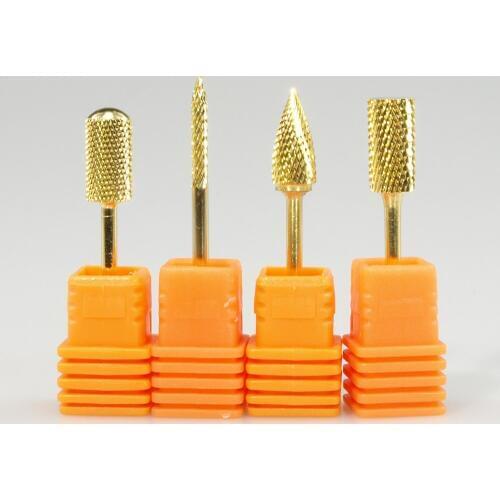 Easy Nail 3/32'' Golden Professional Carbide Nail Drill Bit Electric Nail File Gold Drill Bit Hot selling High quality