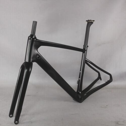 Seraph Newest Carbon Fiber T800 45/48/51/54cm BB86 Flat Mount Disc Brake Gravel Bike Frame GR043