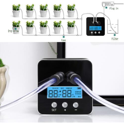 2020 New Home Automatic Watering Device Intelligent Dripper Potted Drip Irrigation System Sprinkler Water Pump Timed for Garden