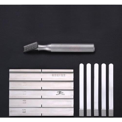 Cartilage slicing device Grooved costal cartilage slicer Nose carving and slicing board Rhinoplasty comprehensive tool