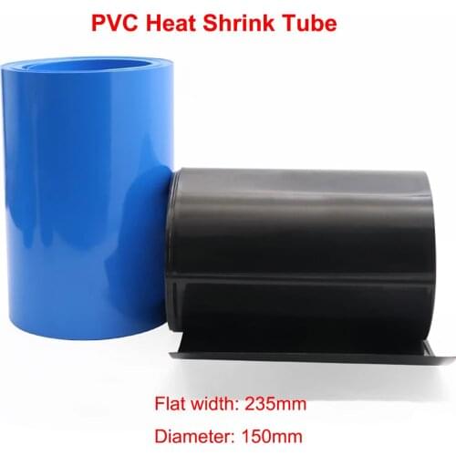 1 Meter Width 235mm PVC Heat Shrink Tube Dia 150mm Lithium Battery Pack Insulated Film Wrap Protection Case Wire Cable Sleeve