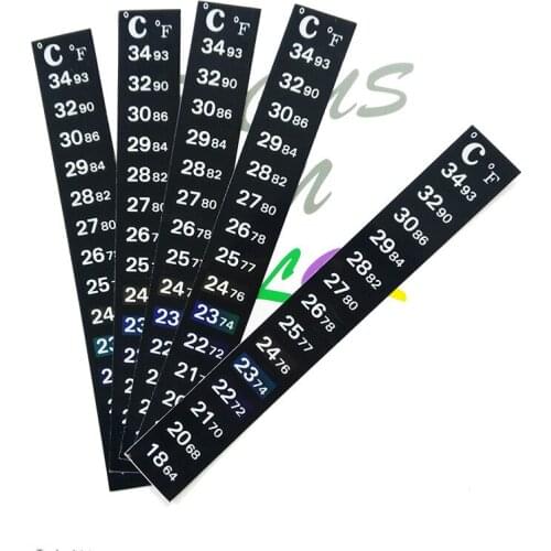 1pc Discoloration Thermometer Weather Station Sticker Measurement Stickers Stick-on Digital Aquarium Fish Tank Temperature Tools