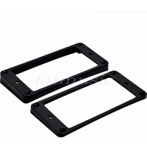 10sets Curved Electric Guitar bridge / neck Pickup Frame Ring ,Black