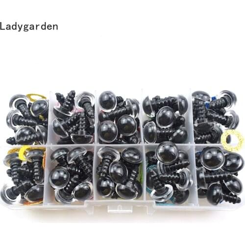 10MM 12MM Color Plastic Safety Eyes DIY Craft Supplies Plush Toys Animal Dolls Amigurumi Eyeballs Decor Screw Googly Eyes