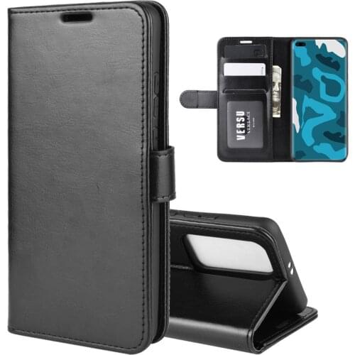 10pcs/lot R64 Wallet Leather Stand PU+TPU Cover with card slot for Huawei P40 Lite E P40 Pro Nova 6 SE Honor 20 Y9S
