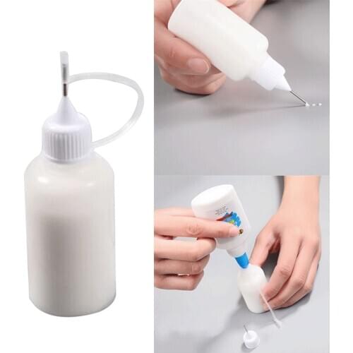 30ml Empty Glue Bottle with Needle Precision Tip Applicator Bottle for Paper Quilling DIY Craft