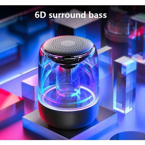 New style wireless bluetooth audio mobile phone wireless subwoofer bluetooth 5.0 speaker fashion mini portable TF card speaker