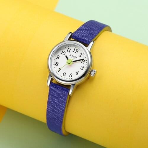 Small Top Julius Lady Womens Watch Miyota Quartz Contrast Color Mini Fashion Hours Cute Bracelet Clock Girls Birthday Gift