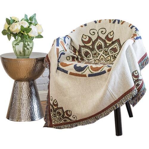 Europe and the United States Style cotton sofa towel multi-function combination full cover non-slip sofa cover blanket