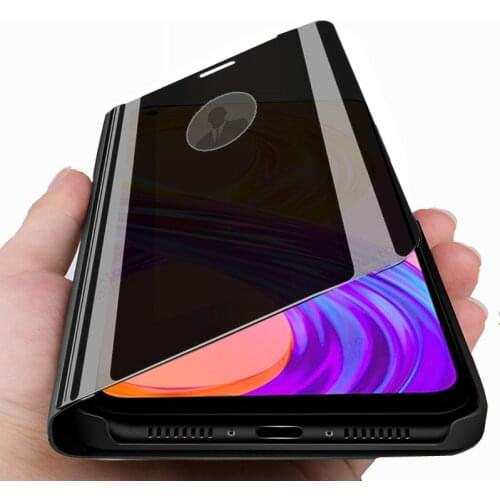 Realmy 8 pro case smart mirror flip cases cover For realme 8 pro 8pro realme8pro 6.4'' phone stand book coque fundas