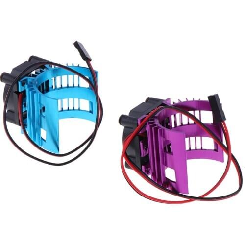 RC Parts Electric Car brushless Motor Heatsink Cover + Cooling Fan for 1:10