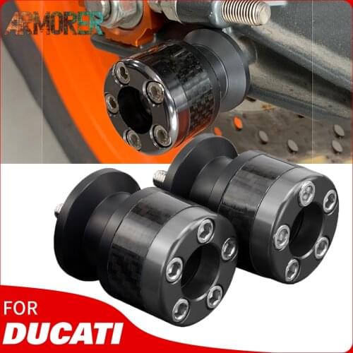 For DUCATI MONSTER 695 696 796 797 821 Monster 1200 1200S 1200R 6MM Motorcycle CNC Aluminum Swingarm Spools Slider Stand Screws