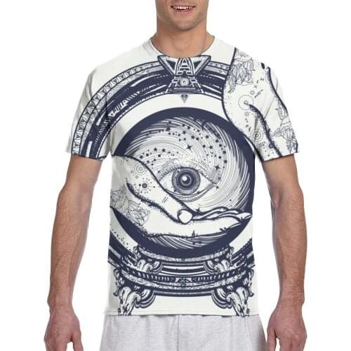 Foretelling The Future Magic Symbol T shirt Man T-shirt 2020 Summer Round Neck Tshirts Tee Shirts Men Streetwear Short Sleeve