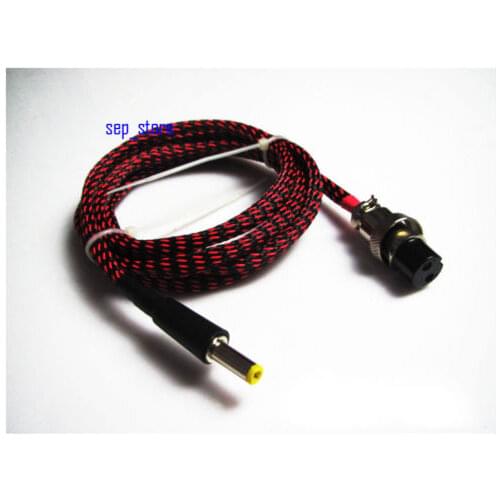 1.2M GX16 2Pin To 5.5*2.1mm / 5.5*2.5mm DC Power Supply Cable For Linear PSU LPS