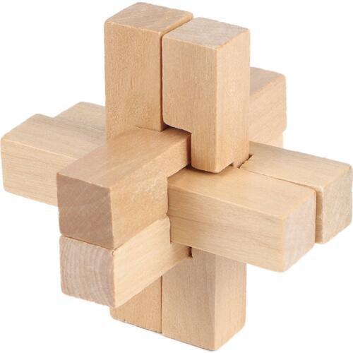 Kong Ming Wooden Puzzle Game Intelligence Game Magic Box Brain Teaser Toy kids IQ Educational