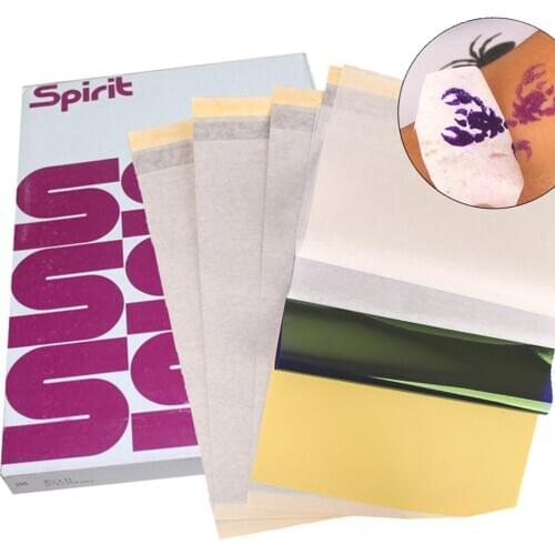 Tattoo Transfer Paper A4 Size Tattoo Thermal Stencil Carbon Copier Paper Spirit Stencil Carbon For Tattoo Supply Machine Stencil