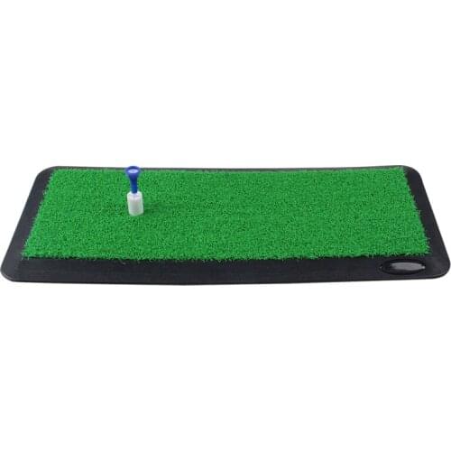 46X20cm Hitting Mat Rubber Training Equipment Golf Mat Residential Practice Grass Putting Mats Portable for Chipping