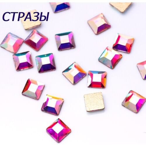 Color Crystal and AB Crystal Nail Diamond Stone Strass AB Glass Rhinestones For 3D Nails Art Decorations