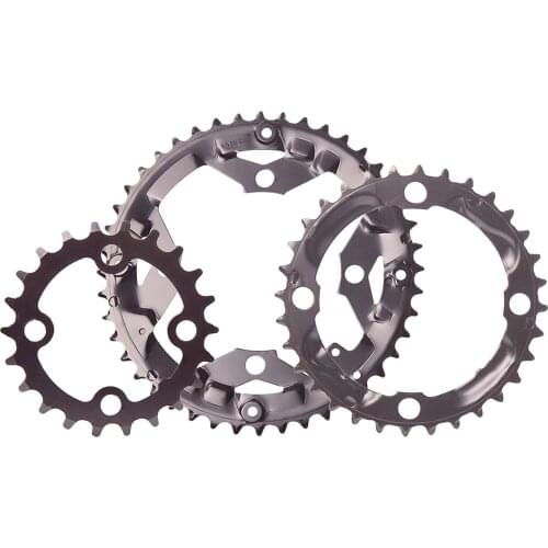 Round 104BCD Bike Bicycle Narrow Wide Chainring, 22T 32T 44T Single Chainrings for Mountain Road Bicycle Cycling