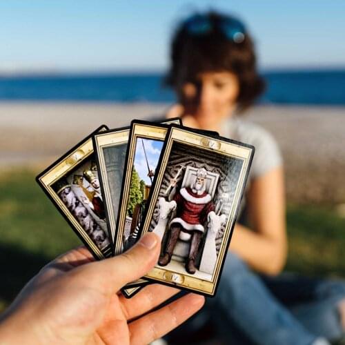 Hot Sell Tarot Cards For Pictorial Key Interactive Board Games Full English Version Family Party Game Interactive Best Gift