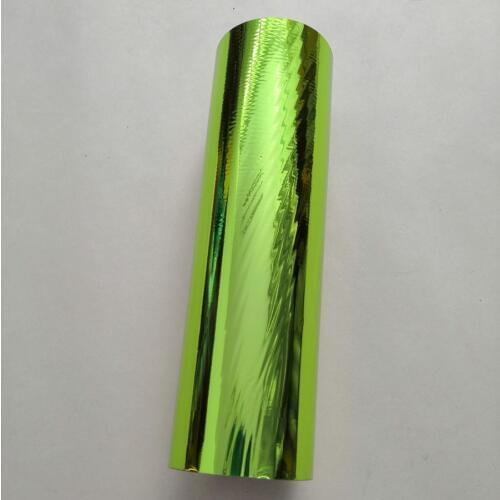 Metallic foil grass green color 140-2 hot stamping foil hot press on paper or plastic heat transfer film 21cm x 120m