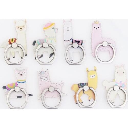 New Design 1 Piece Top Quality ABS Mobile Phone Finger Ring Holder Stand Lovely Cartoon Animal Series Holder Support for iPhone