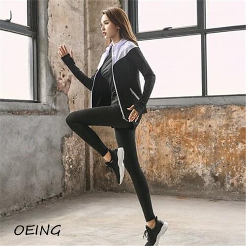 Gym Clothing Yoga Sets 4 Piece Yoga Workout Women Sport Wear Dry Fit Tights Set Running