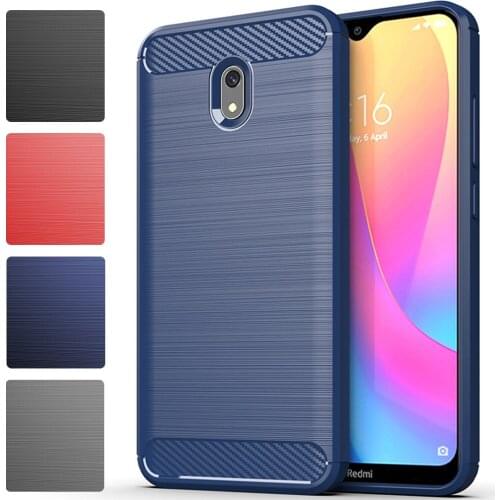 Shockproof Cover for Xiaomi Redmi 8A Thin and light Silicone Soft Case Xaomi Xiomi Red Mi 8 A Redmi8A Carbon Fiber Fitted Cases