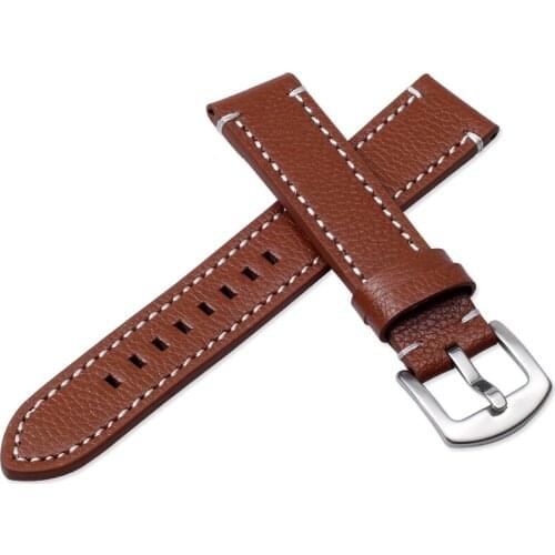 Genuine Leather Watch Strap 18mm 20mm 22mm 24mm For TAG RX AVENGER Omeg a 1853 Vintage Cowhide WatchBands Bracelet