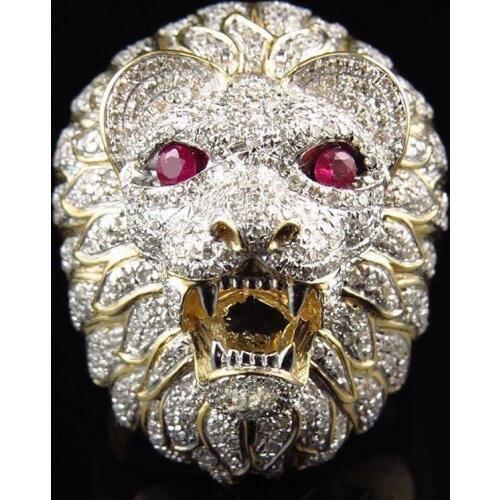 Luxury Brand Men Ring Engagement Ring Wedding Rings Punk Gothic Mens Fashion Snake Ring Big Ring For Men Rings Gothic Ring