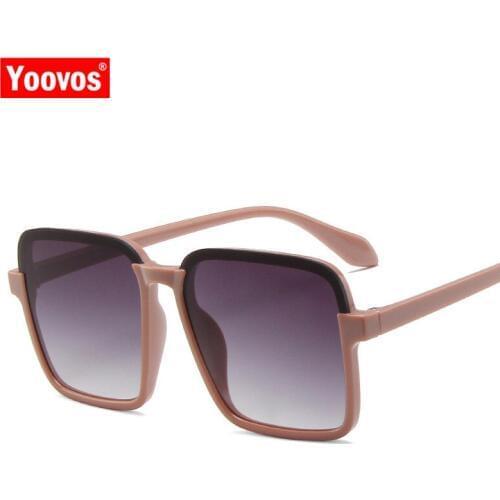 Yoovos Retro Oversized Women Sunglasses Luxury Brand Big Frame Women Sunglasses Square Fashion Gradient Gafas De Sol De Mujer