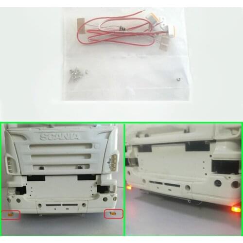 Led Front Bottom Position Light for 1/14 Tamiya RC Truck Car SCANIA R730 R470 R620 VOLVO ACTROS 3363 1851 AROCS 3348 MAN TGX