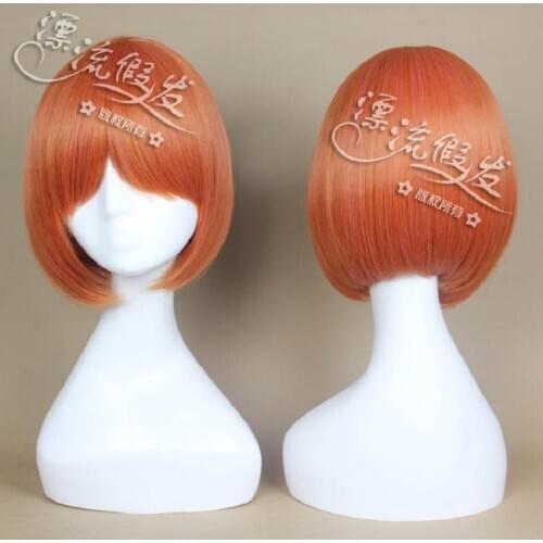 Uta No Prince Sama Nanami Haruka Cosplay Wig short orange synthetic fake hair heat resistant fiber Halloween party Costume Wigs