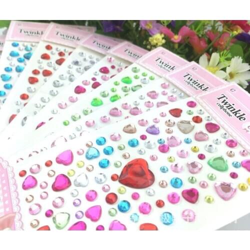 Star mobile phone acrylic decoration,Paste DIY production,Color diamond drill,Random delivery,cannot choose colour