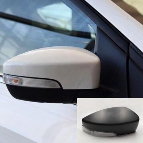 1Pcs Car Rear View Mirror Cover with Turn Signal Light for Ford Escape Kuga Ecosport 2013-2019 Without Bulb