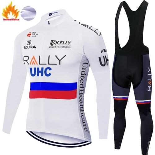 2020 team cycling jersey men Winter Thermal Fleece UHC cycling set men 20D GEL Tight pantalon largo ciclismo